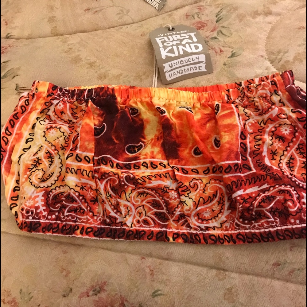 NWT orange and yellow bandeau top Furst of a Kind